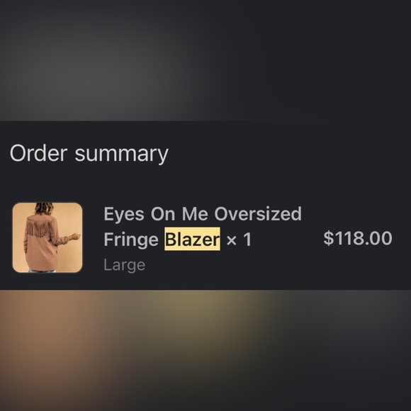 Dressed in LaLa Oversized Fringe Blazer - Picture 3 of 4